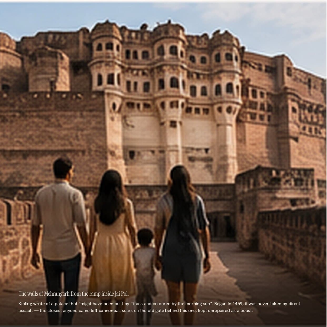 Page 3 of the sample My Jodhpur book — The kingdom behind the Blue City