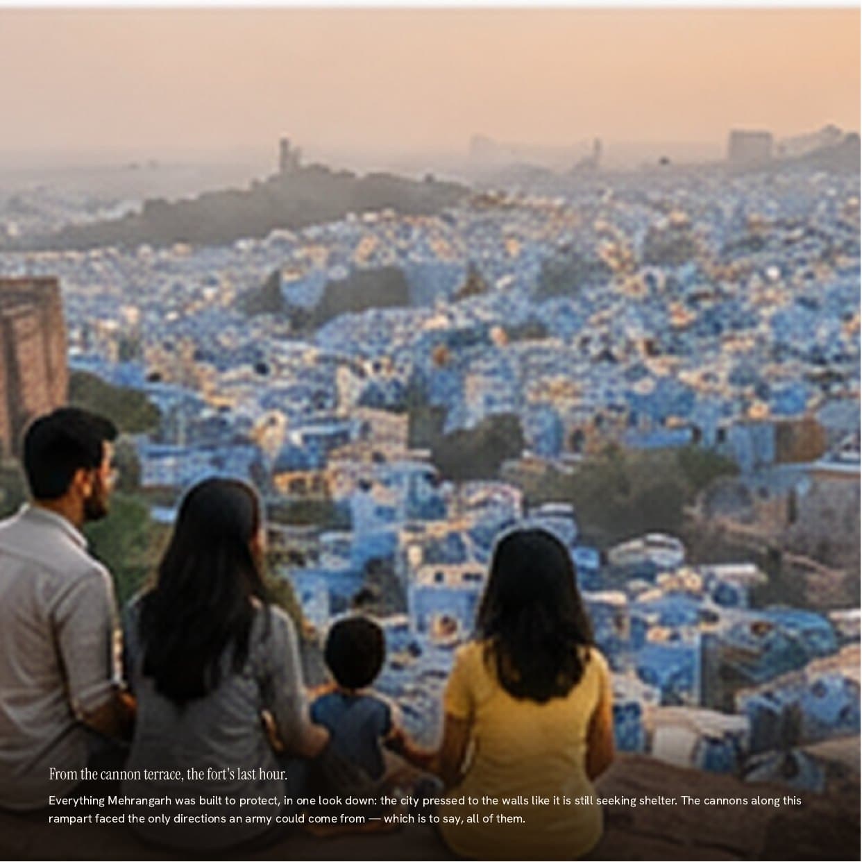 Page 6 of the sample My Jodhpur book — The fort above the city