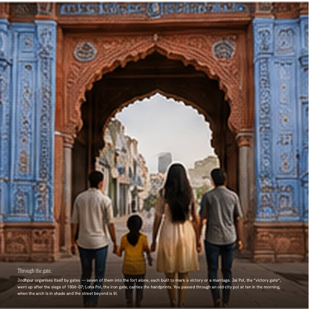 Page 8 of the sample My Jodhpur book — Inside Mehrangarh