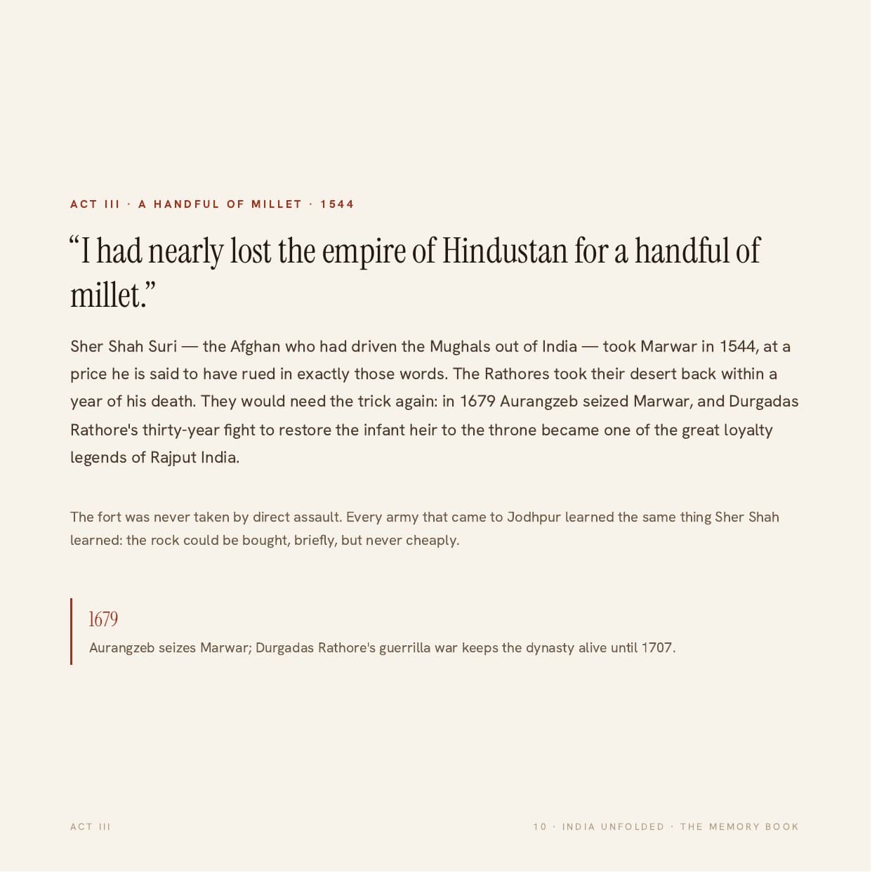 Page 10 of the sample My Jodhpur book — The city below