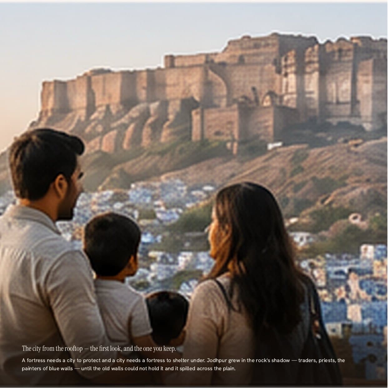 Page 11 of the sample My Jodhpur book — The city below