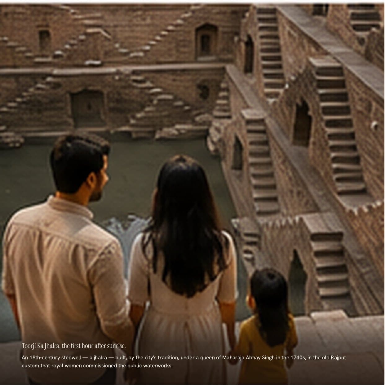 Page 12 of the sample My Jodhpur book — Water in the desert